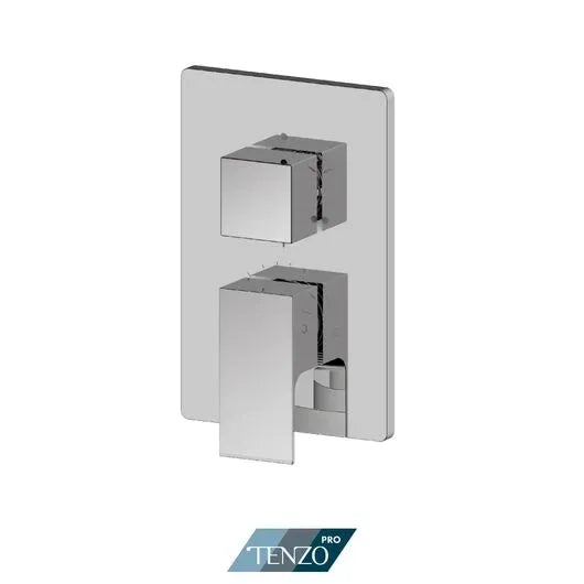 Tenzo Trim For 3 Functions Pressure-Balance Valve Kalissa Pressure-Balance 3-Way Shower Trim