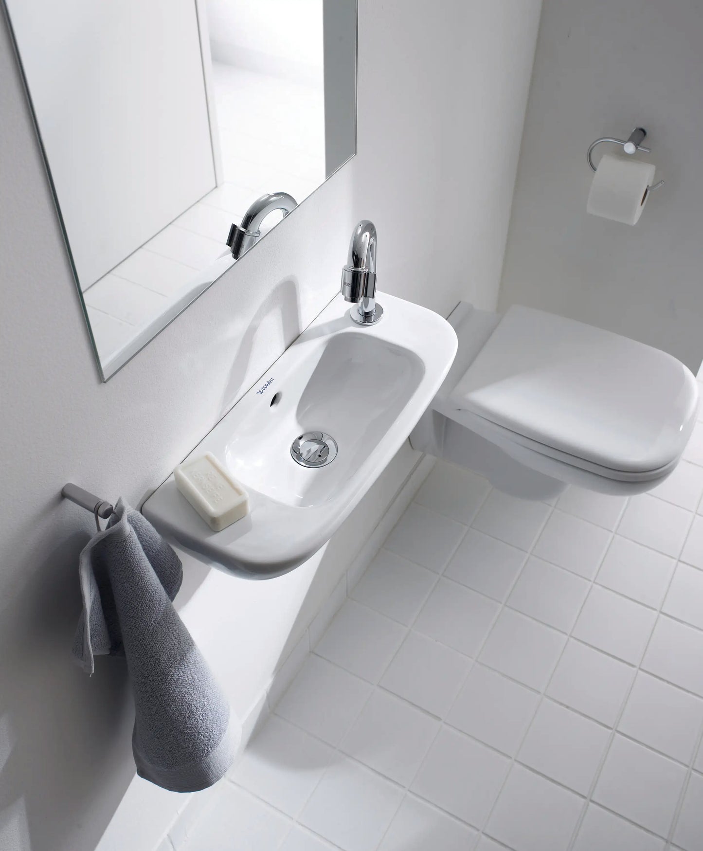Duravit D-Code Wall Mounted Sink Design by sieger design