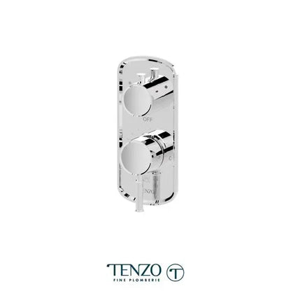 Tenzo T-box Pressure-Balance 2 Functions With Diverter Alyss Thermostatic Pressure-Balance 2-Way Shower Trim