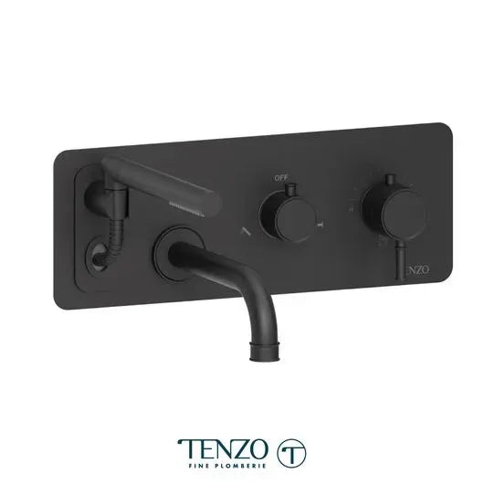 Tenzo Retractable Hose Alyss Wall-Mount Tub Filler