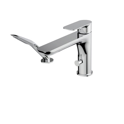 Aquabrass 2-piece deckmount tub filler with handshower