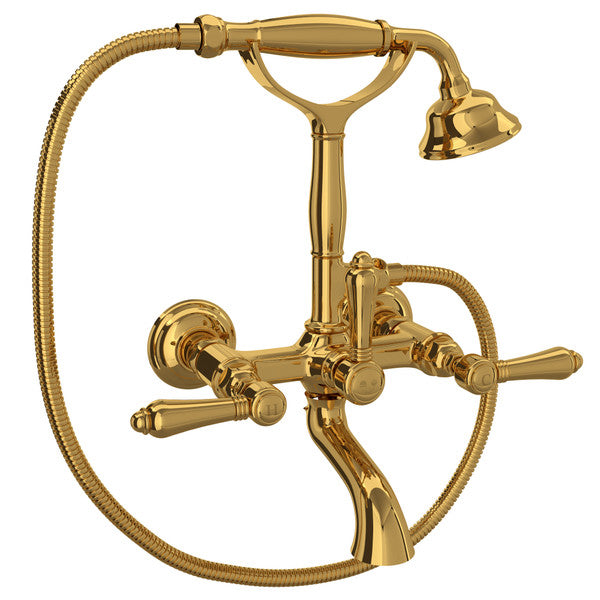 ROHL Exposed Wall Mount Tub Filler With Handshower