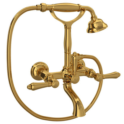 ROHL Exposed Wall Mount Tub Filler With Handshower