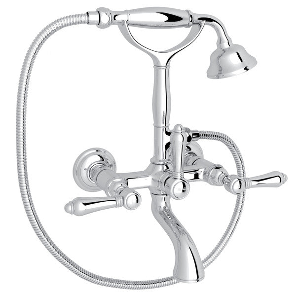 ROHL Exposed Wall Mount Tub Filler With Handshower