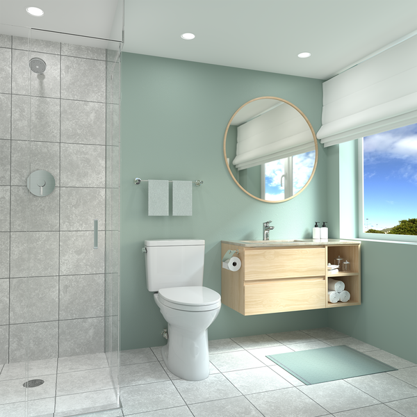 TOTO Drake® Two-Piece Toilet, 1.28 GPF - Elongated Bowl - SoftClose Seat Included