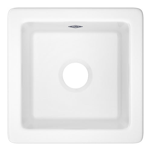 Shaws Lancaster™ 15" Single Bowl Fireclay Bar/Food Prep Kitchen Sink