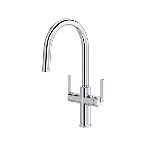 ROHL Authentica™ Two Handle Pull-Down Kitchen Faucet With C-Spout
