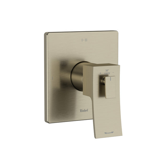 RIOBEL Zendo 1/2" Thermostatic & Pressure Balance Trim With 3 Functions (Shared)