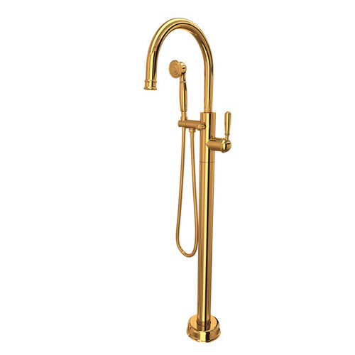 ROHL Traditional Single Hole Floor Mount Tub Filler Trim