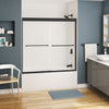 Kameleon 51-55 x 57 in. 6 mm Bypass Tub Door for Alcove Installation with Clear glass in Chrome