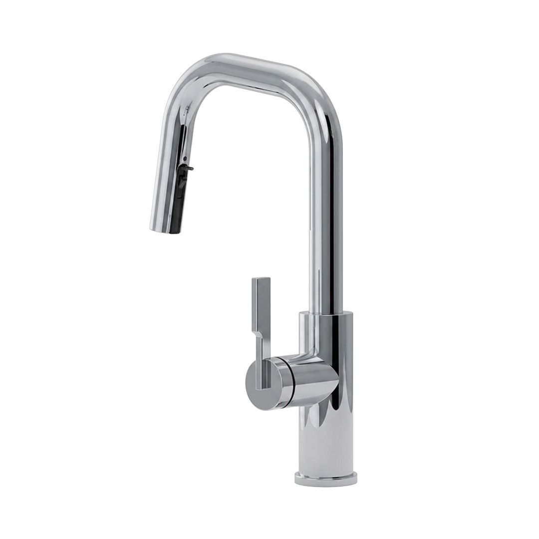 Kalia FORGE Type-S BAR single handle kitchen faucet pull-down dual spray chrome – KF2275-110