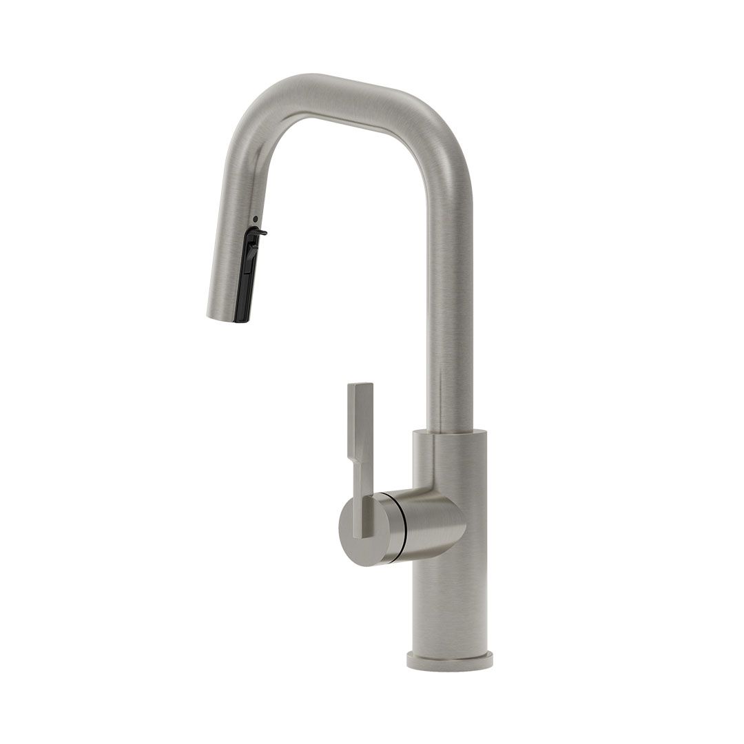 Kalia FORGE Type-S BAR single handle kitchen faucet pull-down dual spray stainless steel PVD – KF2275-130
