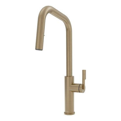Kalia FORGE Type-S single handle kitchen faucet pull-down dual spray soft bronze PVD – KF2276-185