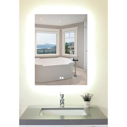 Kodaen Halo Back-Lit Bathroom Led Mirror With Bluetooth - Golzar Home