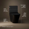 Kohler 22378-TBH-HB1 3/4 view of product with dimensions