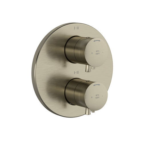 Riobel Edge™ 3/4" Therm & Pressure Balance Trim With 6 Functions
