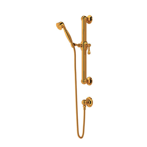 ROHL Handshower Set With 24" Grab Bar and Single Function Handshower