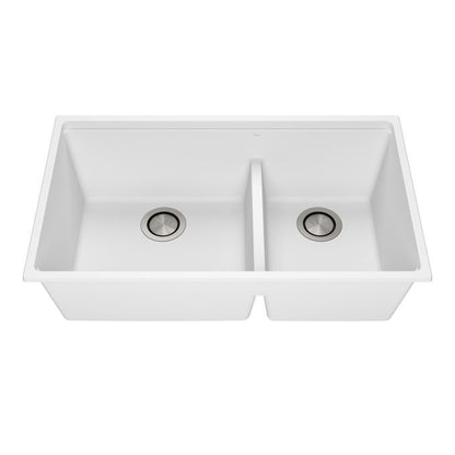 Kalia Bacia - Kitchen sink 33" undermount 70/30 Double bowl