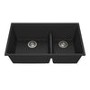 Kalia Bacia - Kitchen sink 33" undermount 70/30 Double bowl
