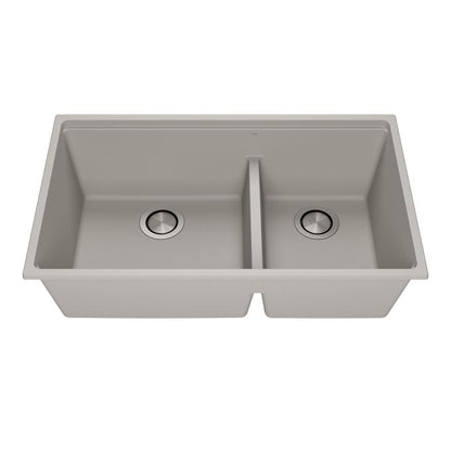 Kalia Bacia - Kitchen sink 33" undermount 70/30 Double bowl
