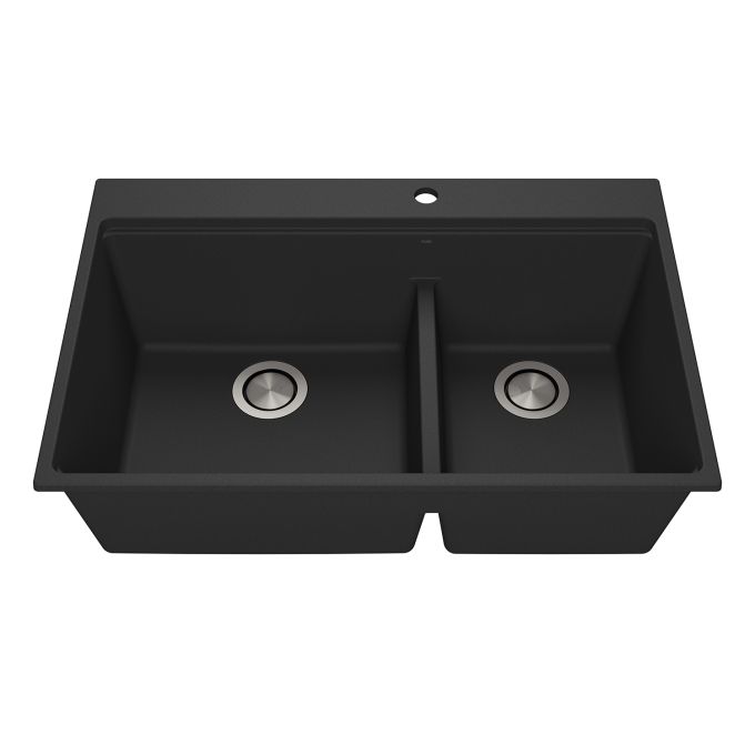 Kalia Bacia - Kitchen sink 33" drop-in 70/30 Double bowl