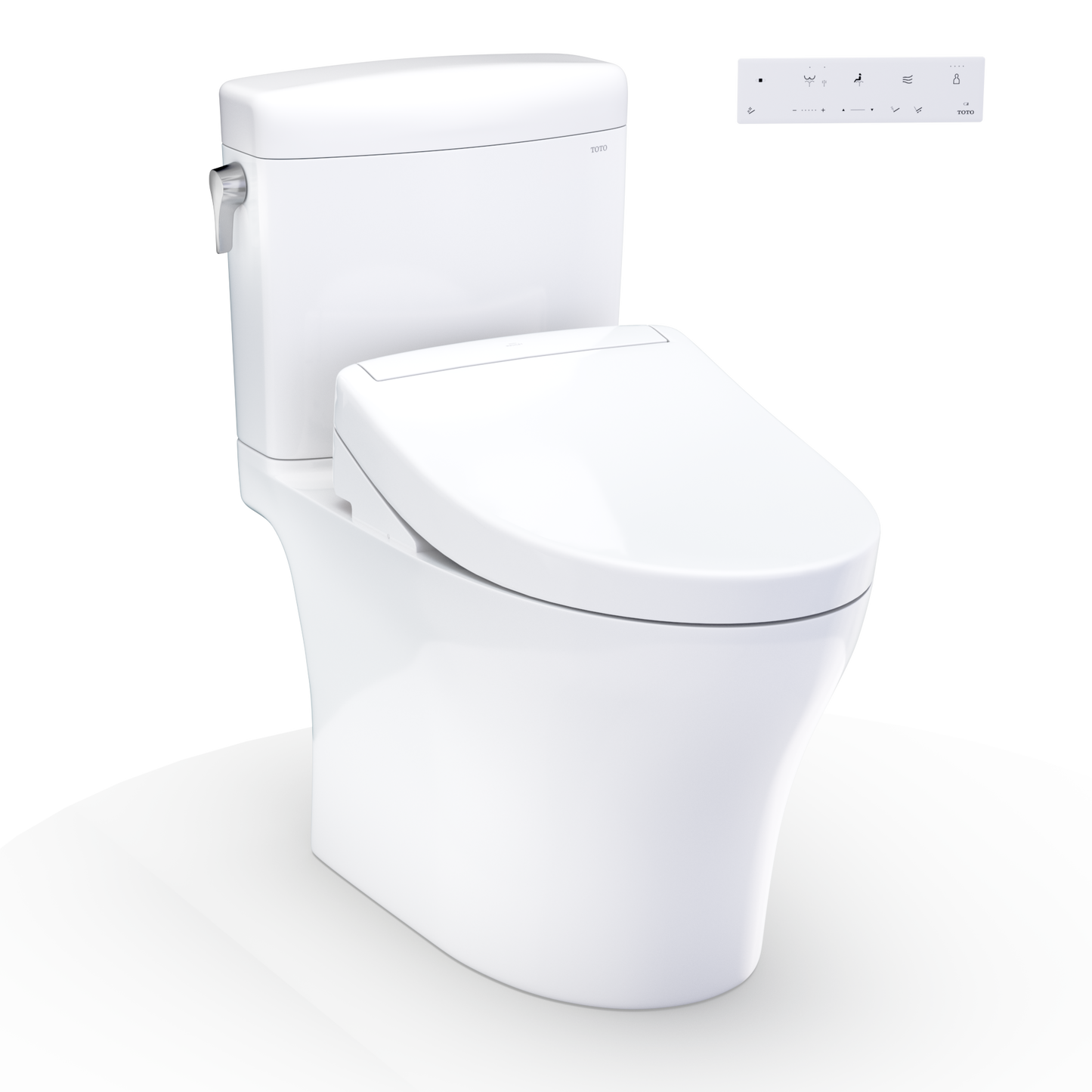Toto Aquia® IV Cube Washlet®+ S5 Two-Piece Toilet - 1.28 Gpf