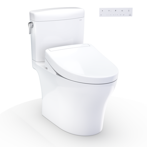 Toto Aquia® IV Cube Washlet®+ S5 Two-Piece Toilet - 1.28 Gpf