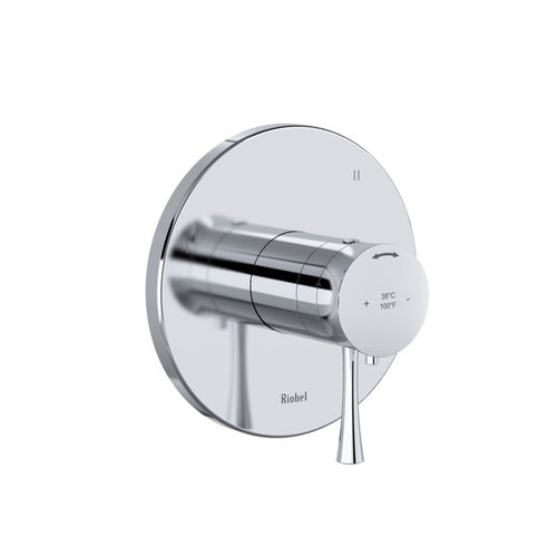 Riobel Edge™ 1/2" Therm & Pressure Balance Trim With 5 Functions