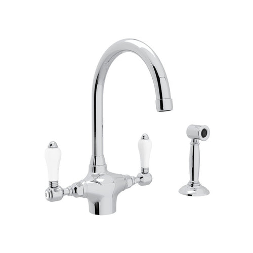 ROHL San Julio® Two Handle Kitchen Faucet With Side Spray