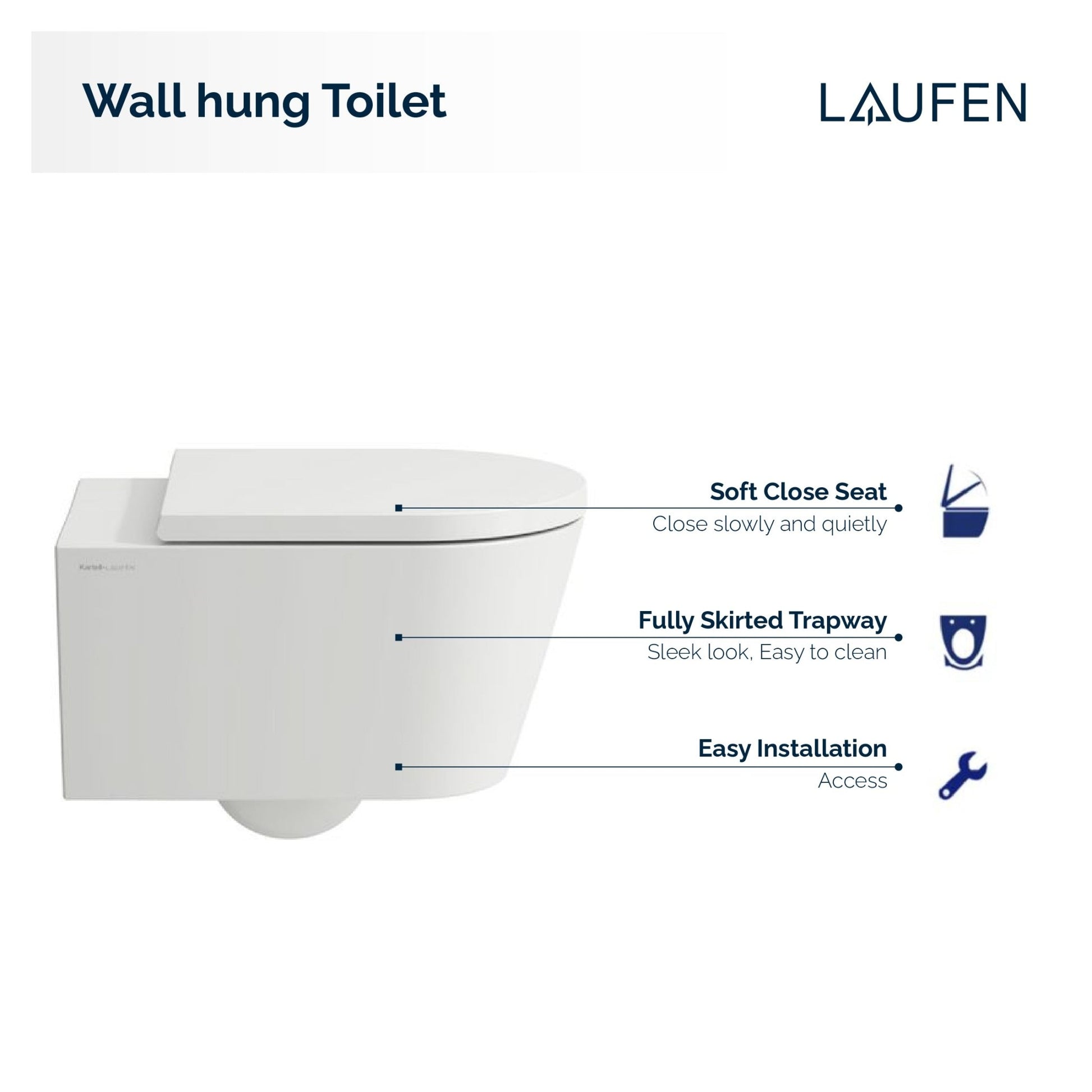 Laufen Kartell Wall Hung Toilet - Golzar Home