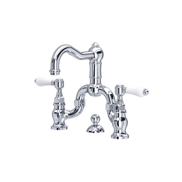 ROHL Acqui Deck Mount Bridge Bathroom Faucet