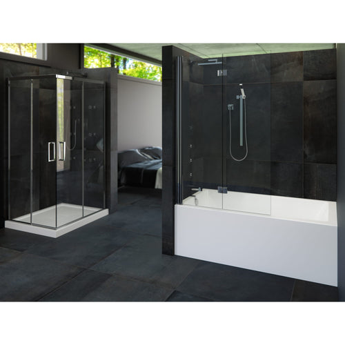Neptune Lemans IFS AFR Acrylic Alcove Bathtub White