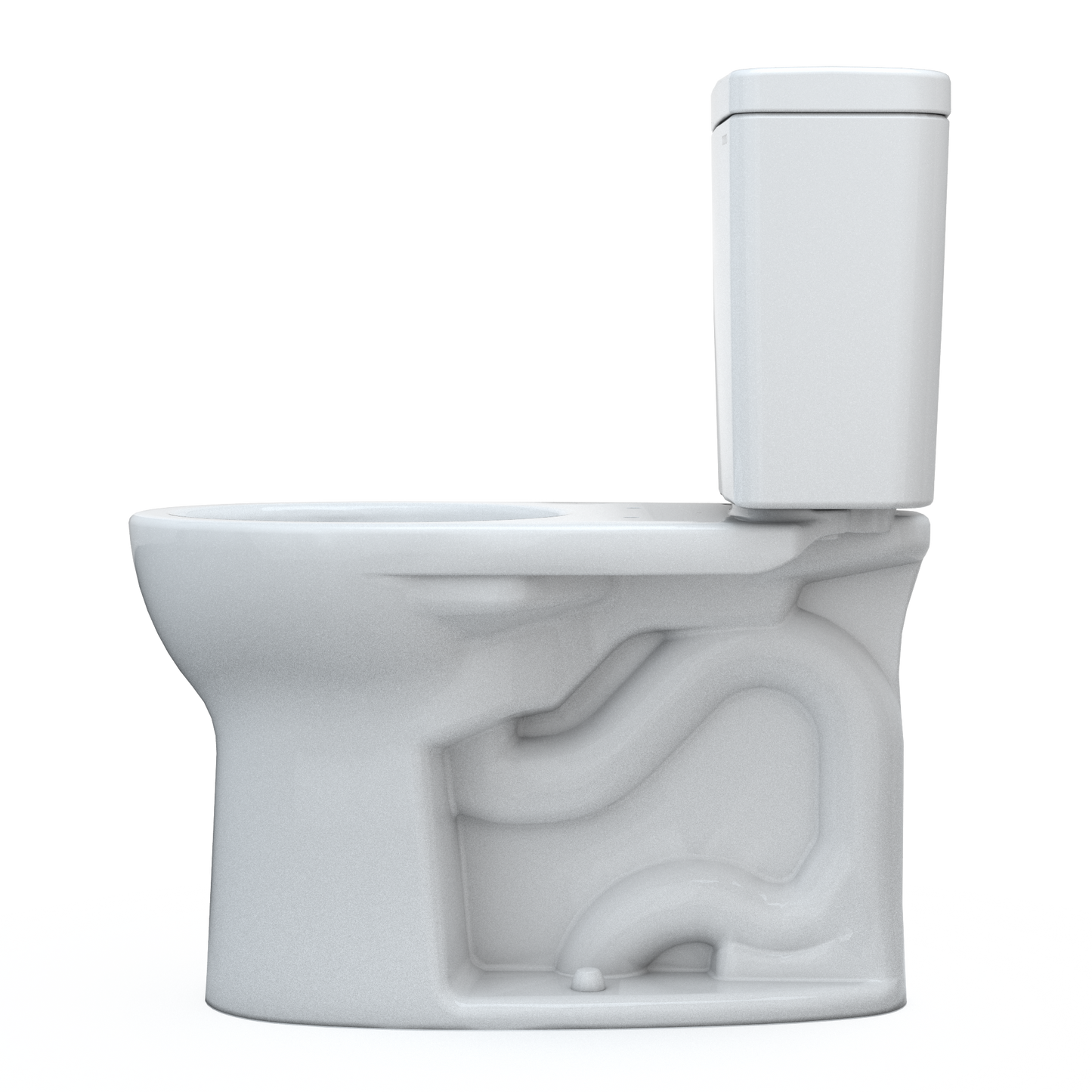 Drake® Two-piece Toilet, 1.28 GPF, Round Bowl - Universal Height Less Seat