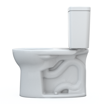 Drake® Two-piece Toilet, 1.28 GPF, Round Bowl - Universal Height Less Seat