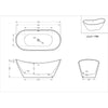 Lilia One-Piece Freestanding Bathtub - Golzar Home