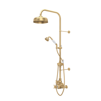 Perrin & Rowe Edwardian Thermostatic Shower Package - With Cross Handle.KIT1NX