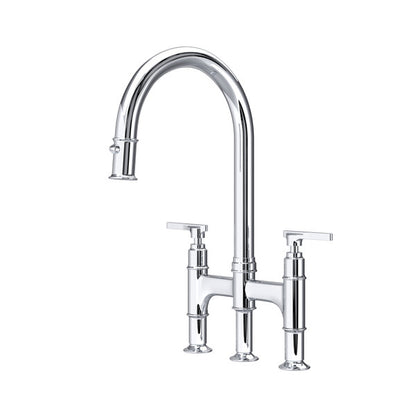 Perrin & Rowe Southbank Pull-Down Bridge Kitchen Faucet