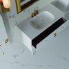 Lutettia Collection Single Sink Bathroom Vanity - Golzar Home