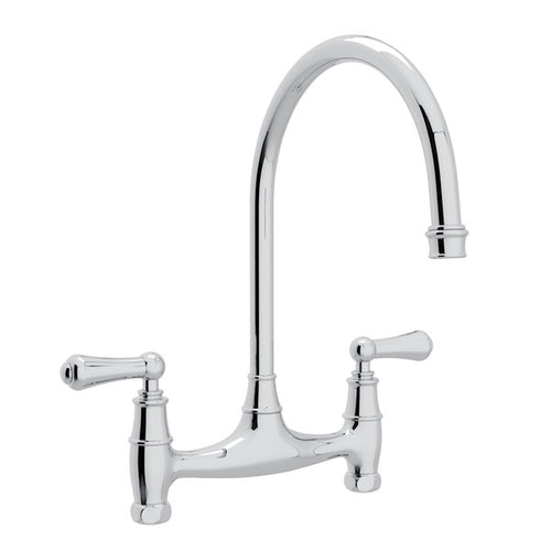 Perrin & Rowe Georgian Era Bridge Kitchen Faucet Without Unions