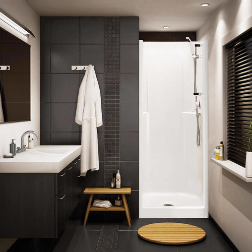Biarritz 80 32 x 33 AcrylX™ Alcove Center Drain One-Piece Shower in White