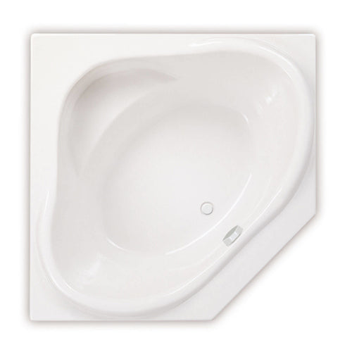 Nancy 54 x 54 Acrylic Drop-in Center Drain Bathtub in White