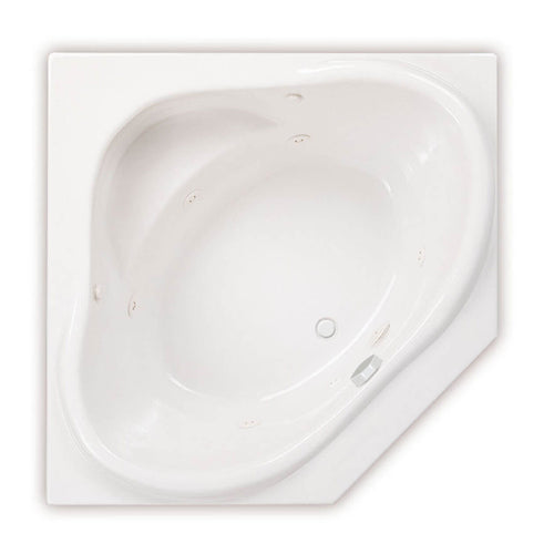 Nancy 54 x 54 Acrylic Drop-in Center Drain Bathtub in White