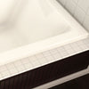 Pose 6032 Acrylic Drop-in End Drain Bathtub in White