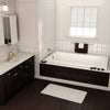 Pose 6032 Acrylic Drop-in End Drain Bathtub in White