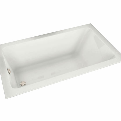 Pose 6632 Acrylic Drop-in End Drain Bathtub in White