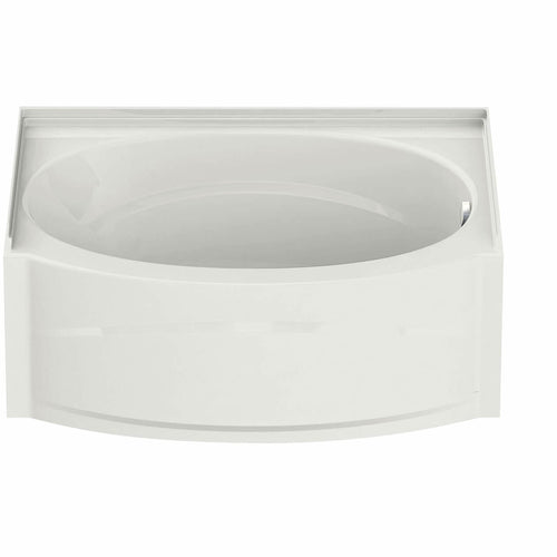Islander AFR - DTF Acrylic Alcove Left-Hand Drain Bathtub in White