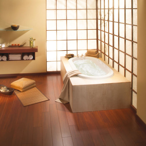 Aigo 72 x 36 Acrylic Undermount End Drain Bathtub in White