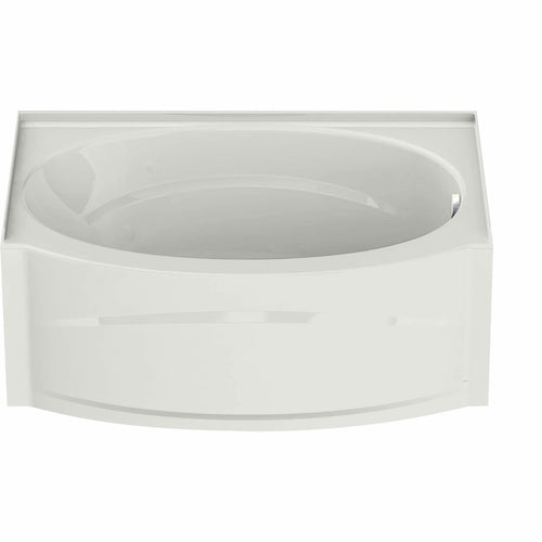 Islander AFR 60 x 38 Acrylic Alcove Left-Hand Drain Bathtub in White