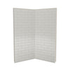 Utile 3636 Composite Direct-to-Stud Two-Piece Corner Shower Wall Kit in Metro Thunder Grey