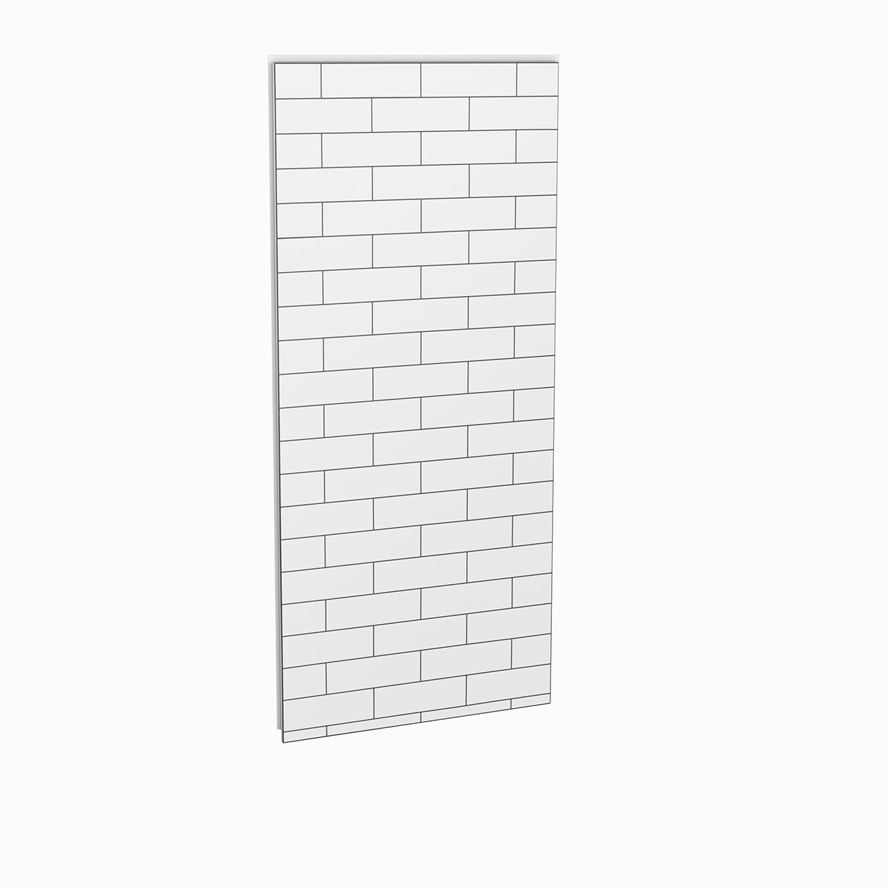Utile 36 in. Composite Direct-to-Stud Side Wall in Metro Tux